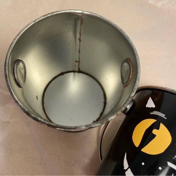 Vintage Halloween Buckets 2 mini pail Black Cat Jack O Lantern pumpkin face 90s - Picture 13 of 16